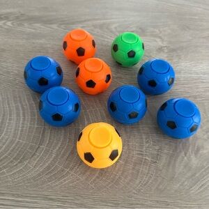 9 Soccer Ball Fidget Spinners Party Favors New